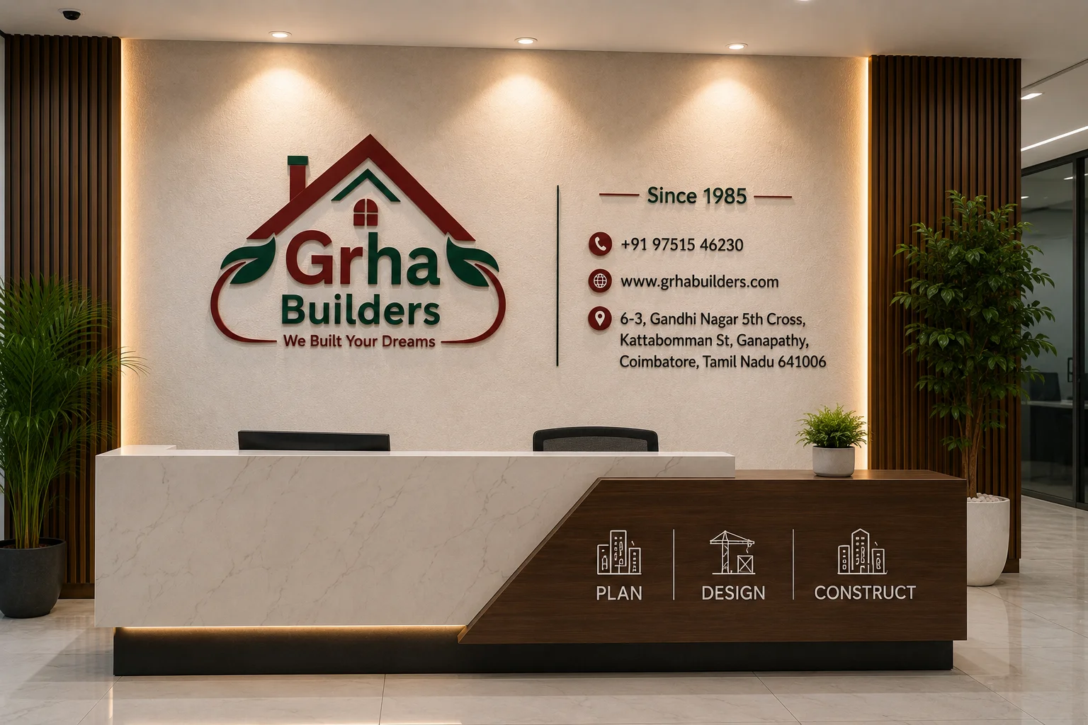 Grha Builders Office Reception