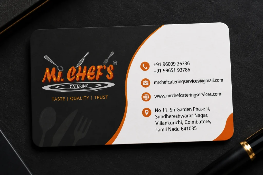 Mr Chef's Catering Services Business Card Design