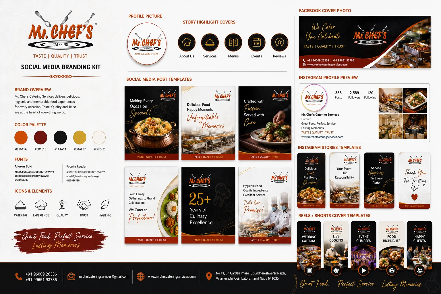 Mr Chef's Catering Services Social Media Branding